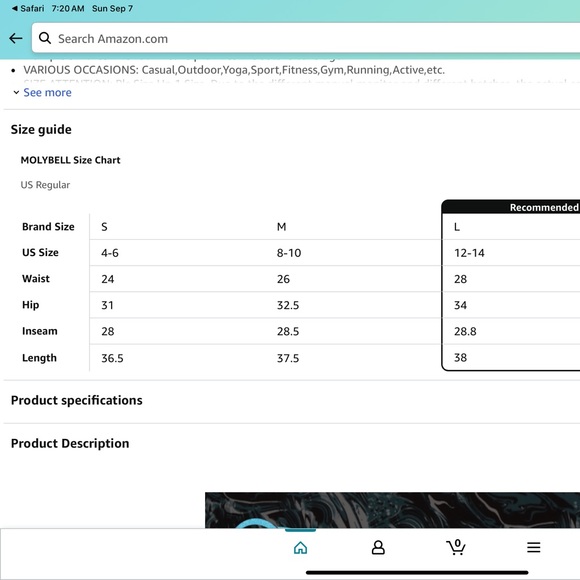 Molybell workout capris size small - Picture 5 of 5